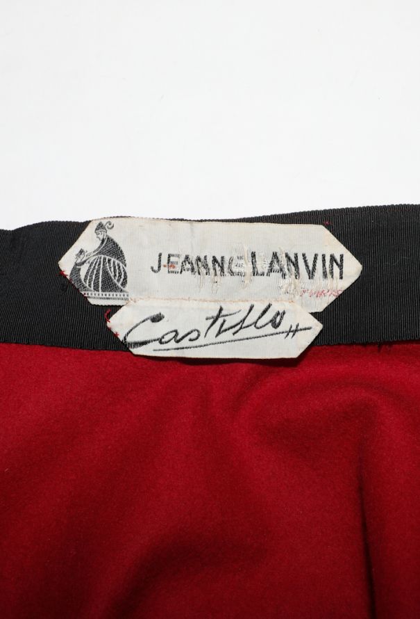 Lanvin Embroidered Flared Wrap Skirt, 1950s - 6