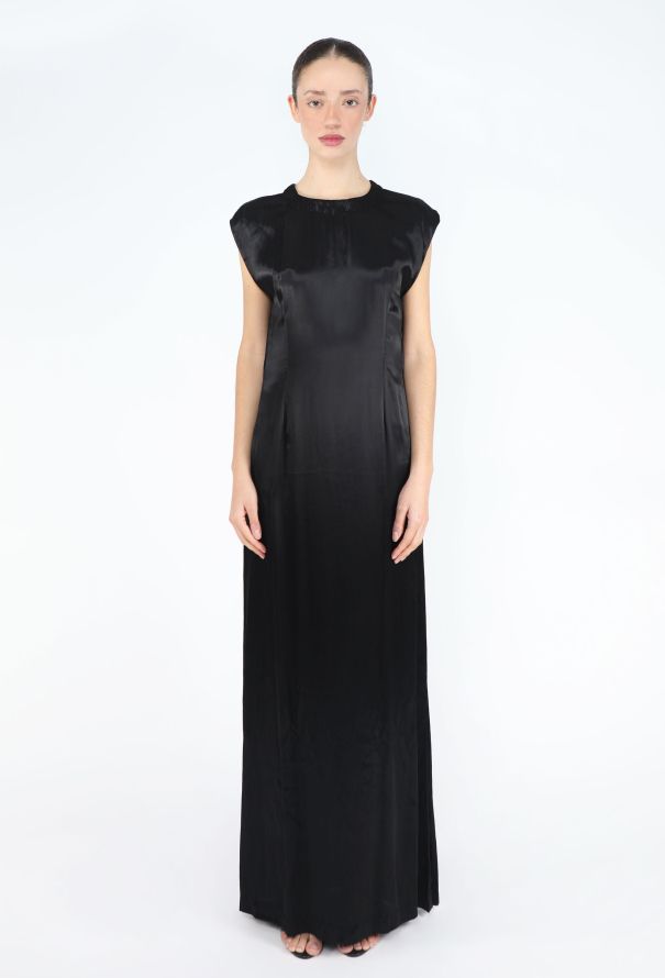 Maison Margiela 2002 Satin Sheath Maxi Dress - 1