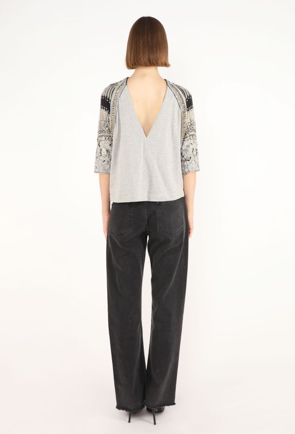 Dries Van Noten Embellished Silk Appliqué Top - 5