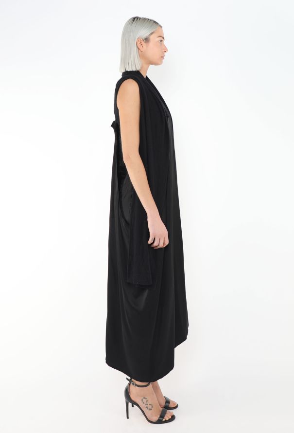 Yohji Yamamoto 2008 Asymmetrical Draped Dress - 3