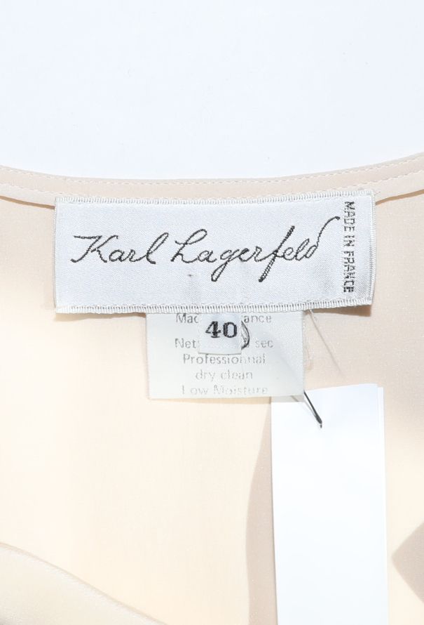 Karl Lagerfeld Bicolor Silk Dress, 1980s - 5