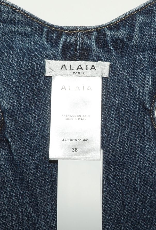 Alaïa 2023 Denim Halter Top - 5