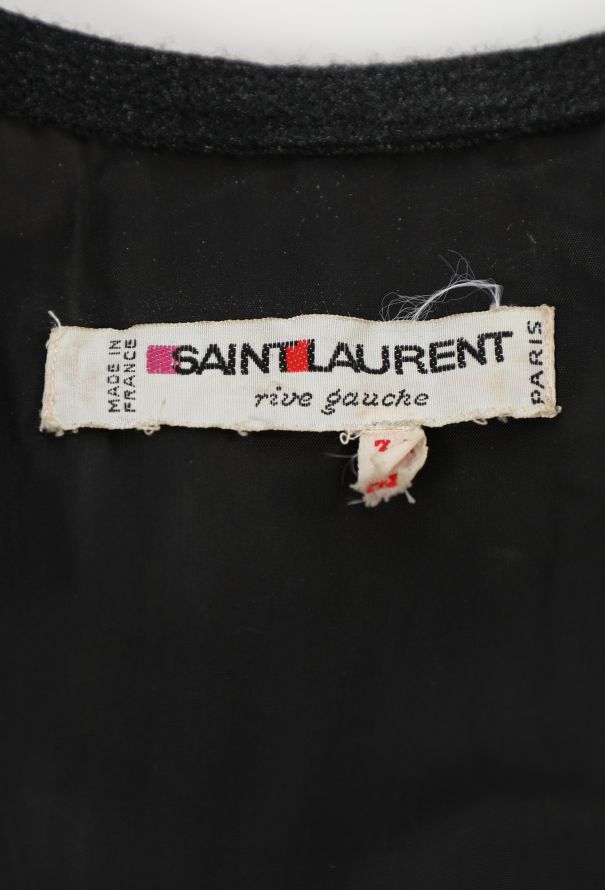 Saint Laurent Checkered Velvet Russian Dress, F/W 1977 - 5