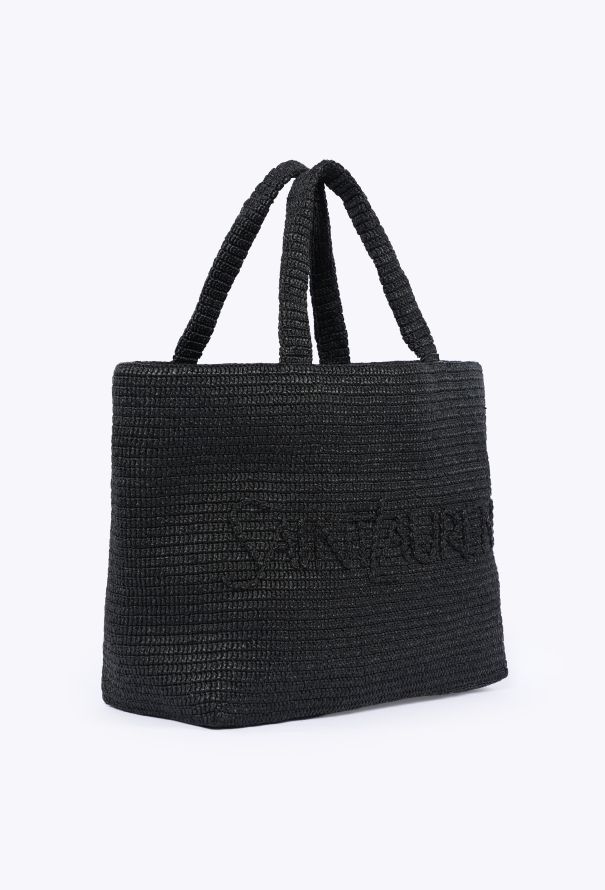 Saint Laurent Raffia Crochet Tote Bag, 2024 - 2
