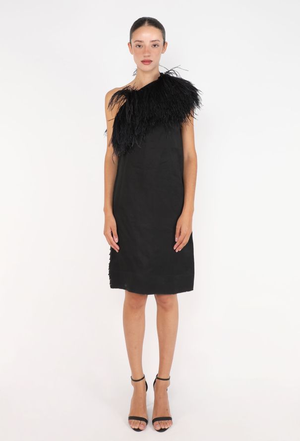 Lanvin Ostrich Feather Eyelet Dress, S/S 2008 - 1