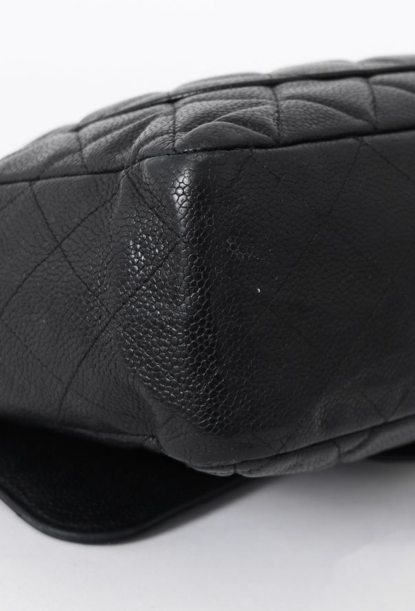 Chanel Black Caviar Jumbo Timeless Bag - 11