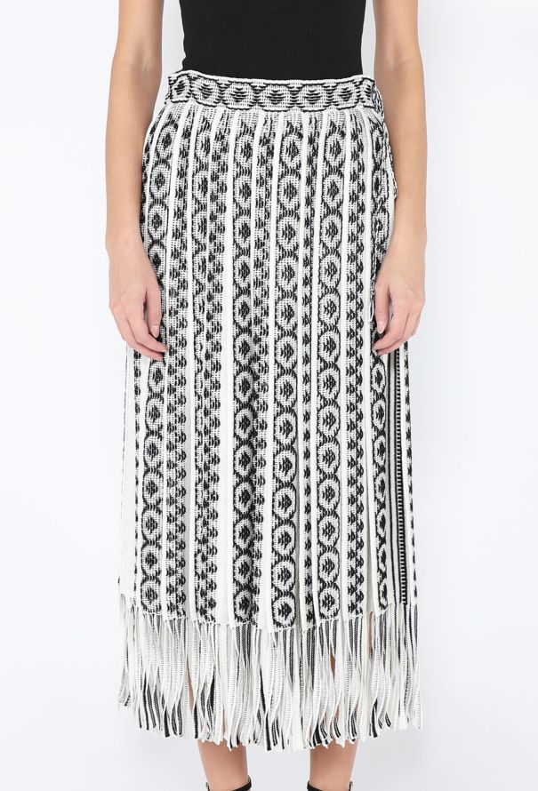 Dior Resort 2019 Linen Fringed Skirt - 3