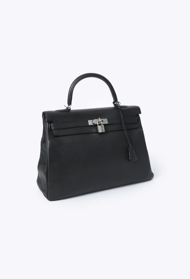 Hermès Black Togo Kelly Retourné 35 - 5