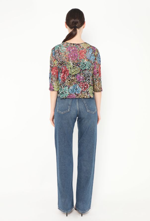 Dries Van Noten Sequin Bolero Top - 4 Dries Van Noten Sequin Bolero Top - 4