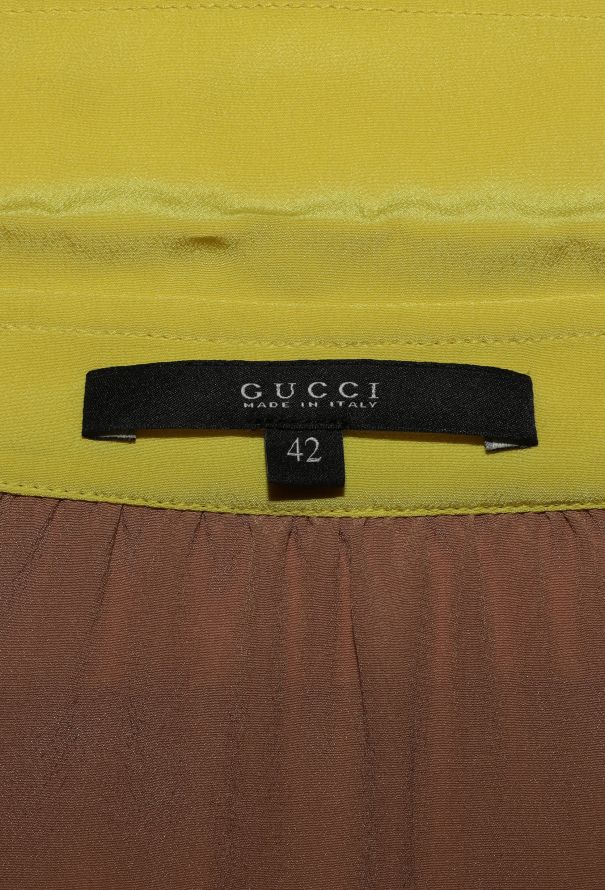 Gucci Resort 2012 Bicolor Silk Blouse - 6 Gucci Resort 2012 Bicolor Silk Blouse - 6