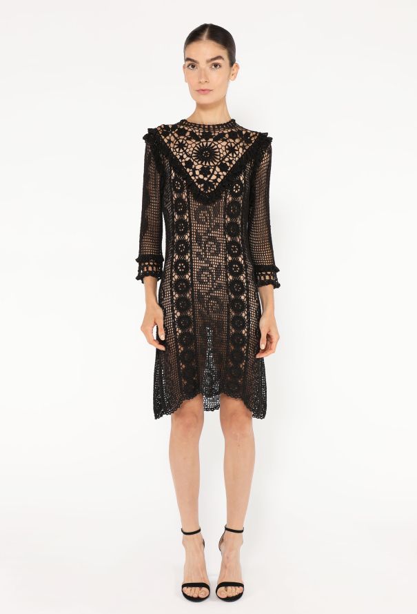 Crochet Empire Tunic Dress - 1