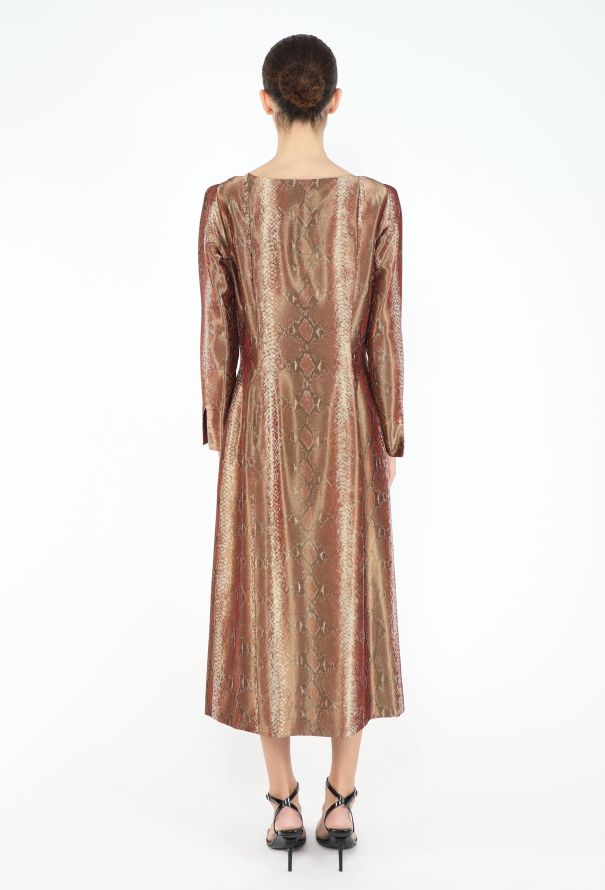 Saint Laurent Haute Couture Python Print Dress, F/W 1991 - 4