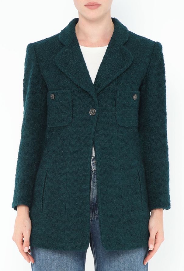Chanel 1997 Bouclé Mohair 'CC' Jacket - 1