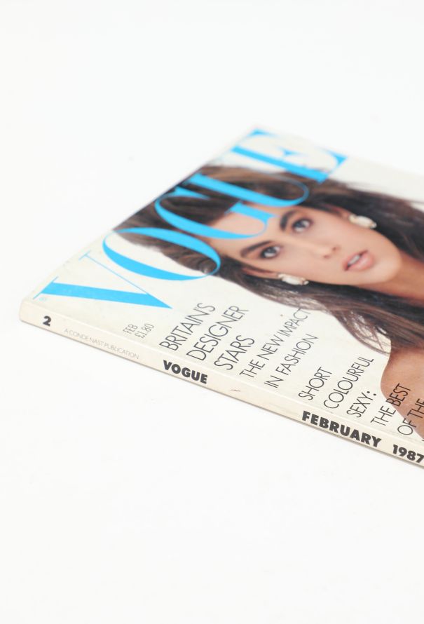 VOGUE UK February 1987 Cindy Crawford Cover Issue - 5 VOGUE UK February 1987 Cindy Crawford Cover Issue - 5