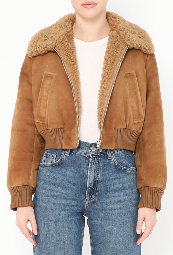 Miu Miu F/W 2022 Suede Bomber Jacket - 4 Miu Miu F/W 2022 Suede Bomber Jacket - 4