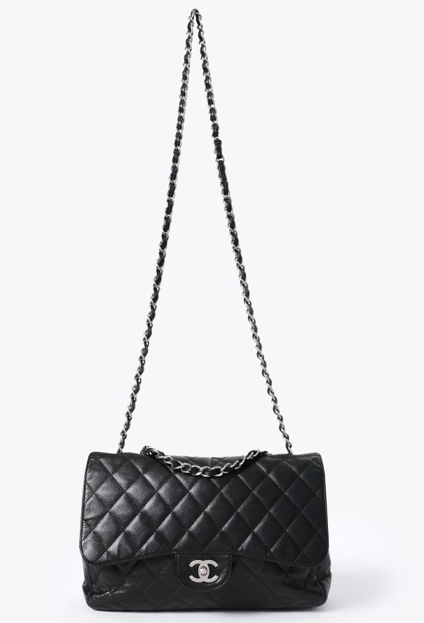 Chanel Vintage Jumbo Caviar Timeless Bag - 2