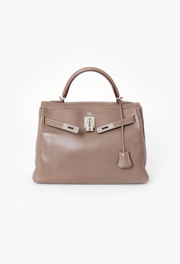 Hermès Etoupe Swift Kelly 32 Retourné - 3