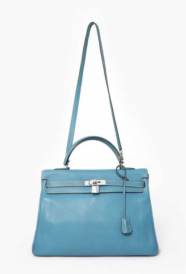 Hermès Bleu Jean Clemence Kelly Retourné 35 - 2