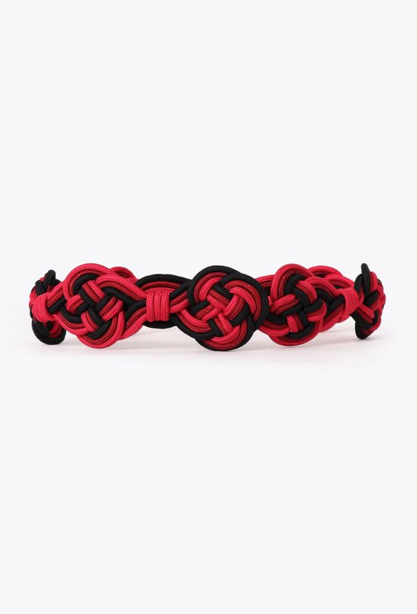 Saint Laurent Vintage Woven Silk Belt - 1