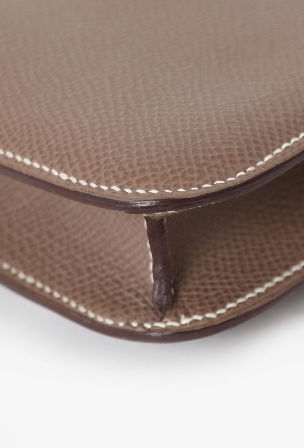 Hermès Etoupe Epsom Micro Constance - 8 Hermès Etoupe Epsom Micro Constance - 8