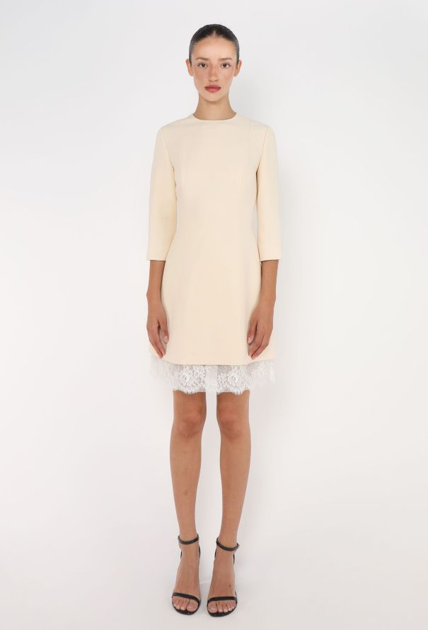 Dior 2016 Chantilly Trim Sheath Dress - 1