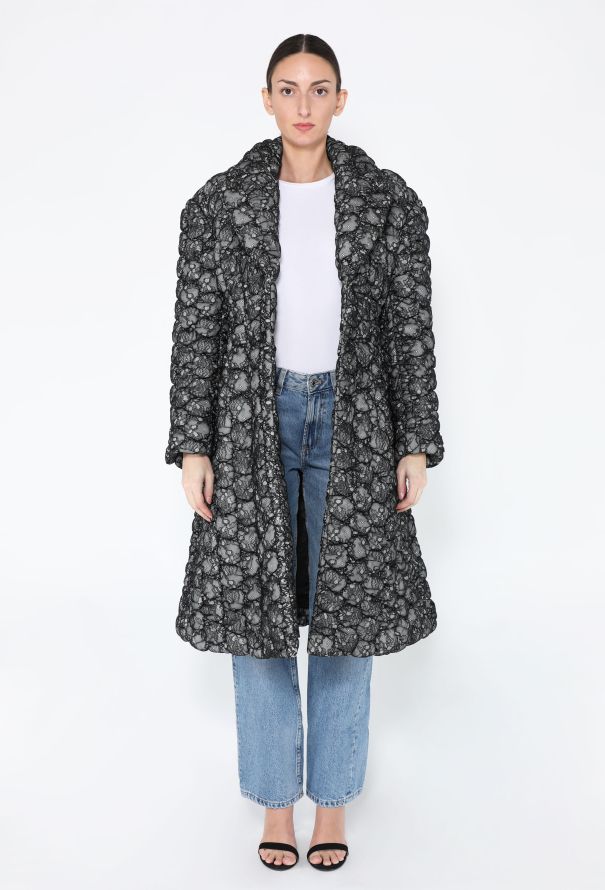 Comme des Garçons F/W 2022 'Black Rose' Lace Coat - 4