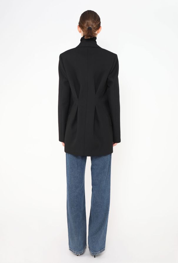 Jil Sander S/S 2022 Oversized Black Tailored Blazer - 6