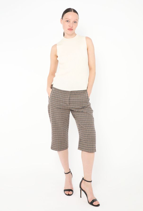 Khaite 2019 Ruby Flared Checkered Shorts - 3 Khaite 2019 Ruby Flared Checkered Shorts - 3