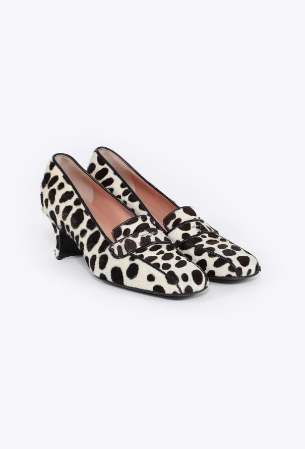 Prada COLLECTOR F/W 1995 Pony Hair Loafer Pumps - 4