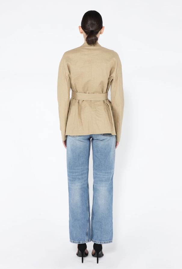 Céline Resort 2014 Belted Linen Jacket - 7