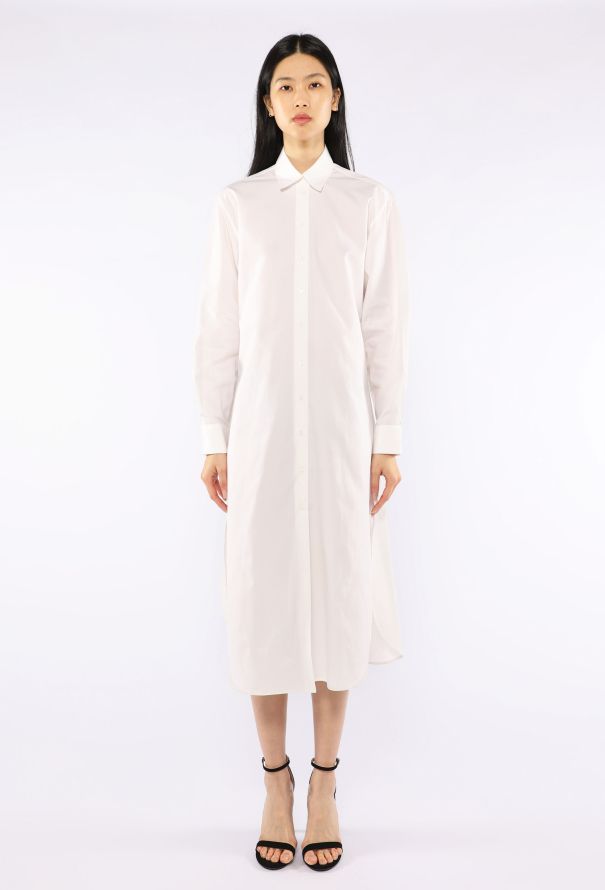 Alaïa Cotton Poplin Shirt Dress - 3