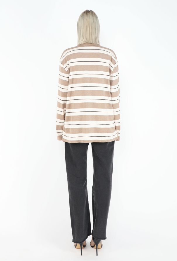 Miu Miu 2024 Striped Polo T-Shirt - 5