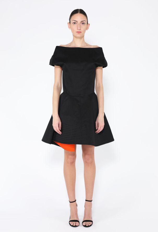 Claude Montana S/S 1988 Sculptural Off The Shoulder Dress - 1