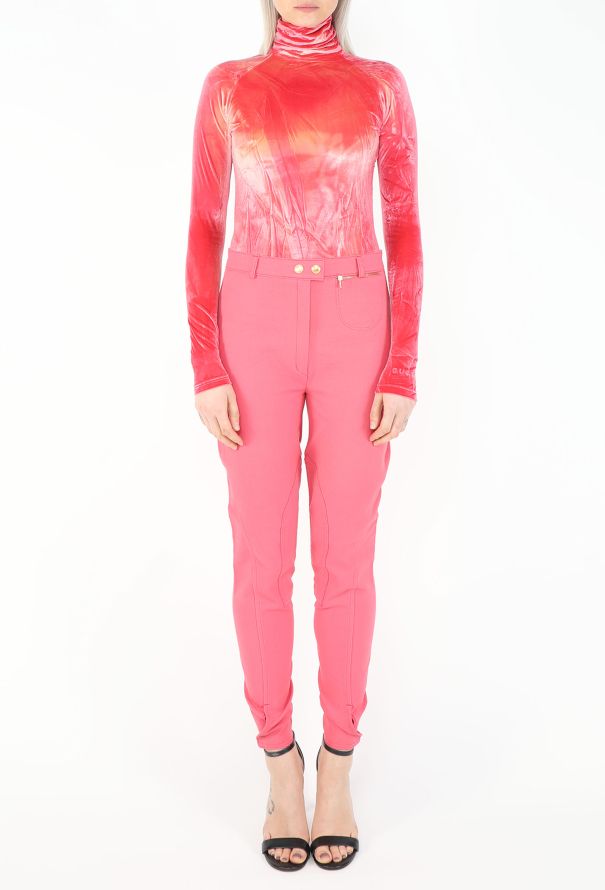 Gucci 1994 Crushed Velvet Bodysuit Ensemble - 3