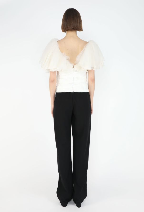 Khaite F/W 2021 Marca Ruffled Bandeau Top - 4