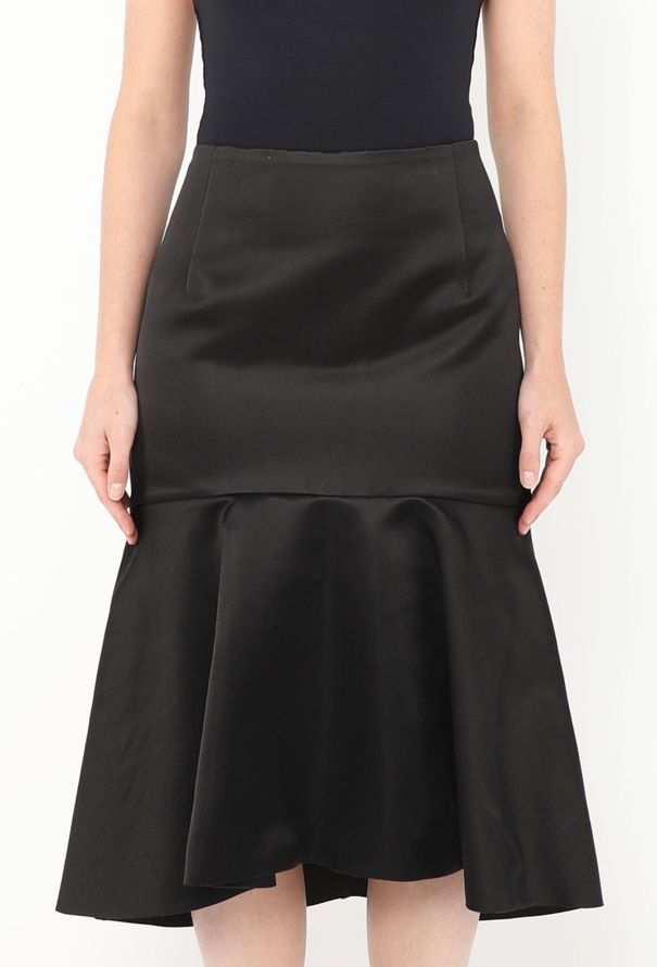 Balenciaga S/S 2019 Fluted Satin Skirt - 3 Balenciaga S/S 2019 Fluted Satin Skirt - 3