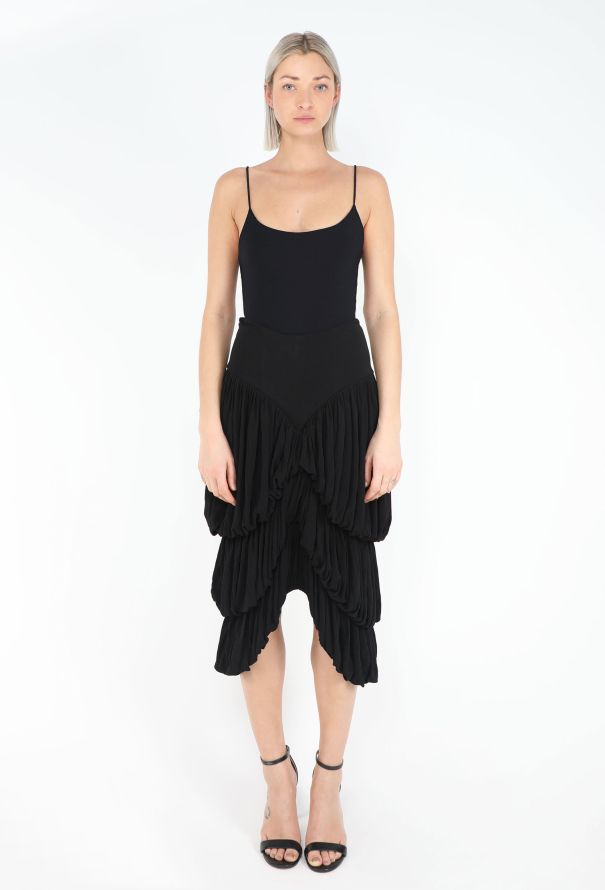 Norma Kamali S/S 1988 Tiered Harem Skirt - 1