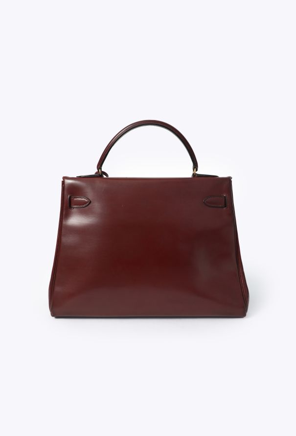 Hermès Vintage 1959 Rouge H Box Kelly Retourné 32 - 5