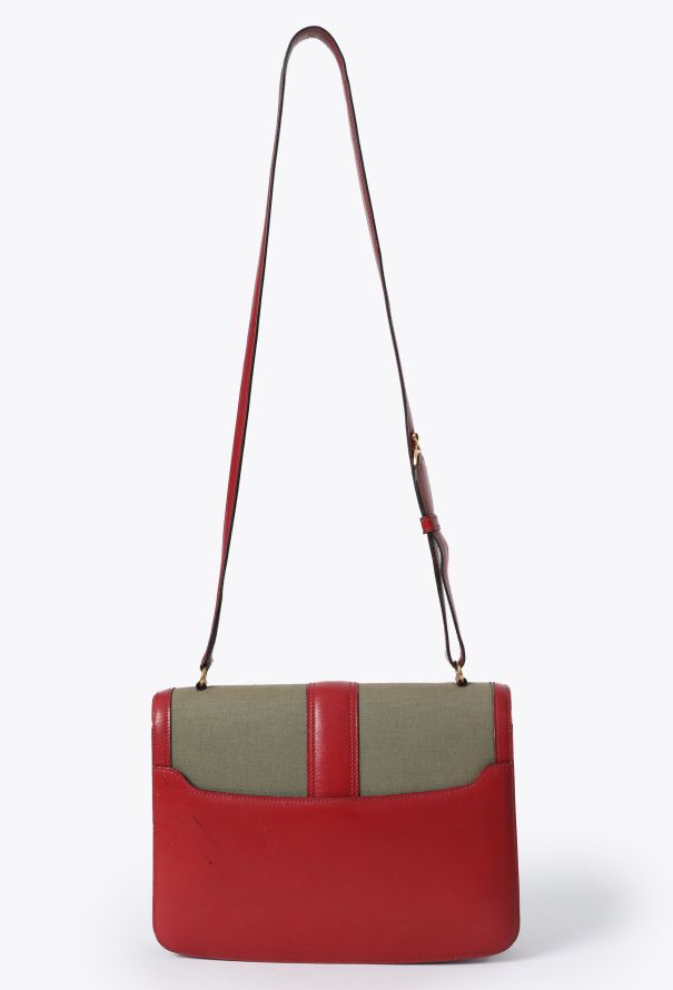 Hermès '80s Toile & Box Shoulder Bag - 5