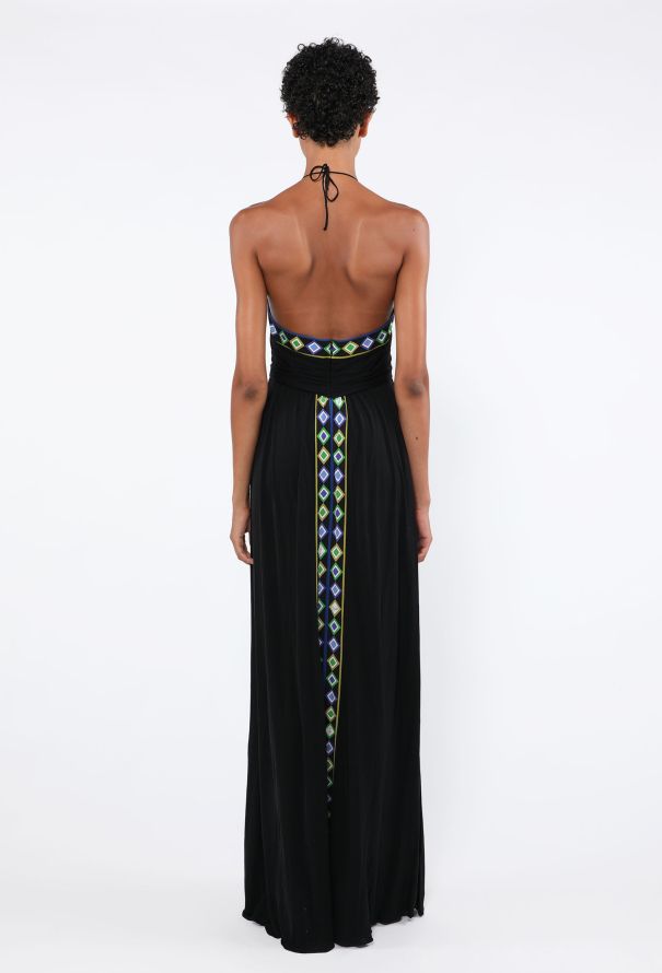 Emilio Pucci Silk Jersey Halter Gown, 2000s - 4