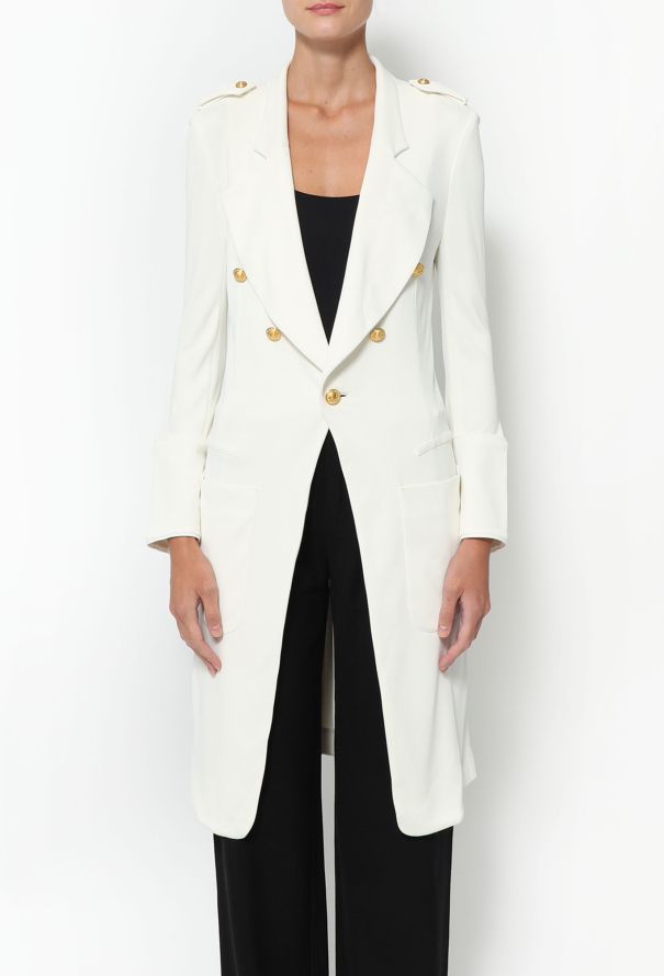 Balenciaga S/S 2005 Nautical Crêpe Coat - 4