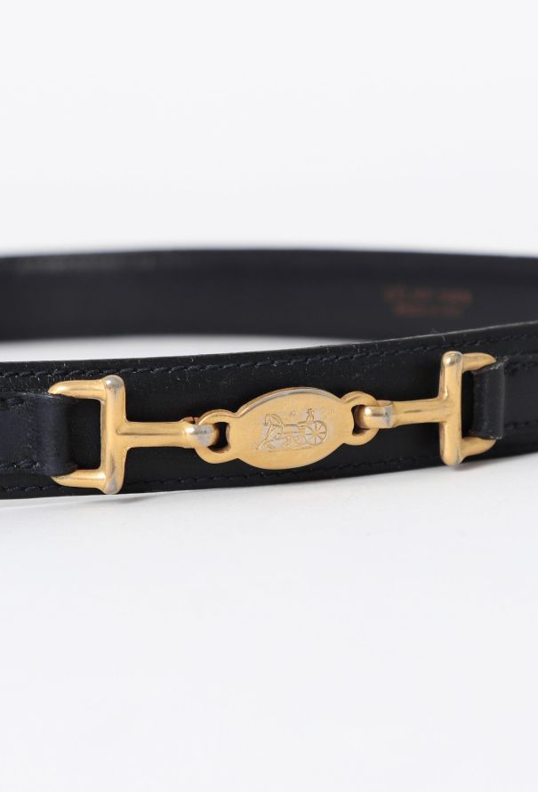 Céline '70s Horsebit Leather Belt - 3 Céline '70s Horsebit Leather Belt - 3