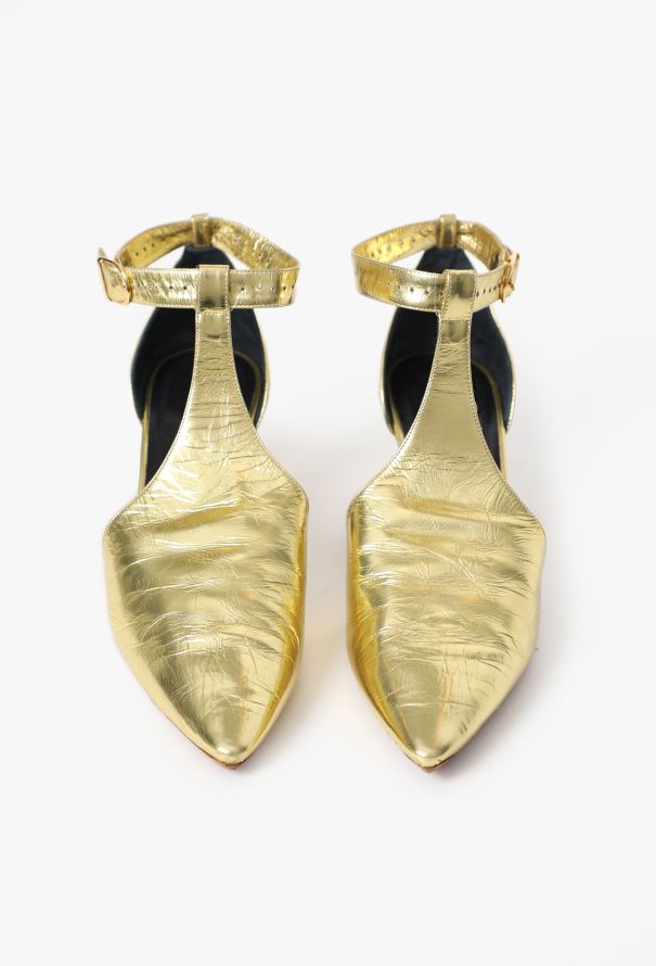 Céline Metallic Leather Pumps, F/W 2017 - 4