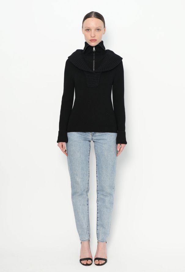 Balenciaga 2002 Double Collar Sweater - 2 Balenciaga 2002 Double Collar Sweater - 2