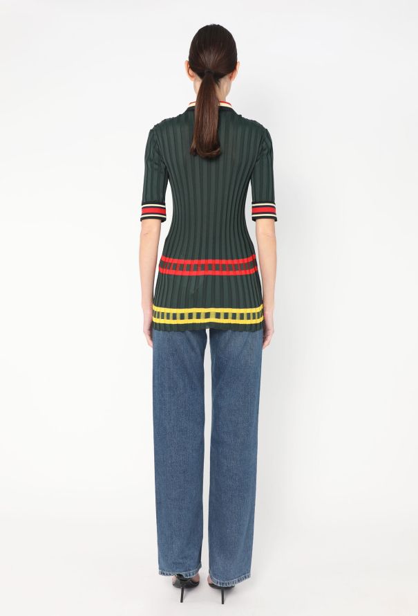 Céline Striped Polo Top, S/S 2014 - 5