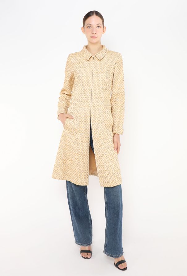 Chanel 2001 Tweed A-Line Coat - 1