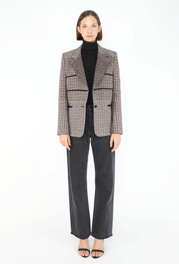 Céline Resort 2010 Notched Tweed Blazer - 4