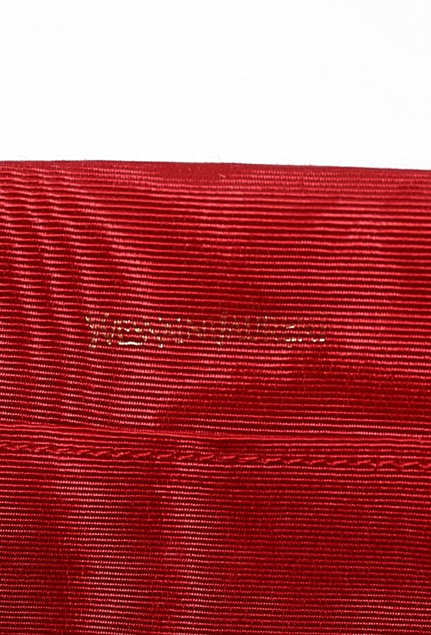 Saint Laurent '80 Couture Red Silk Clutch - 11
