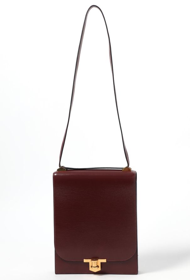 Hermès STUNNING '70s Bordeaux Chantilly Bag - 1