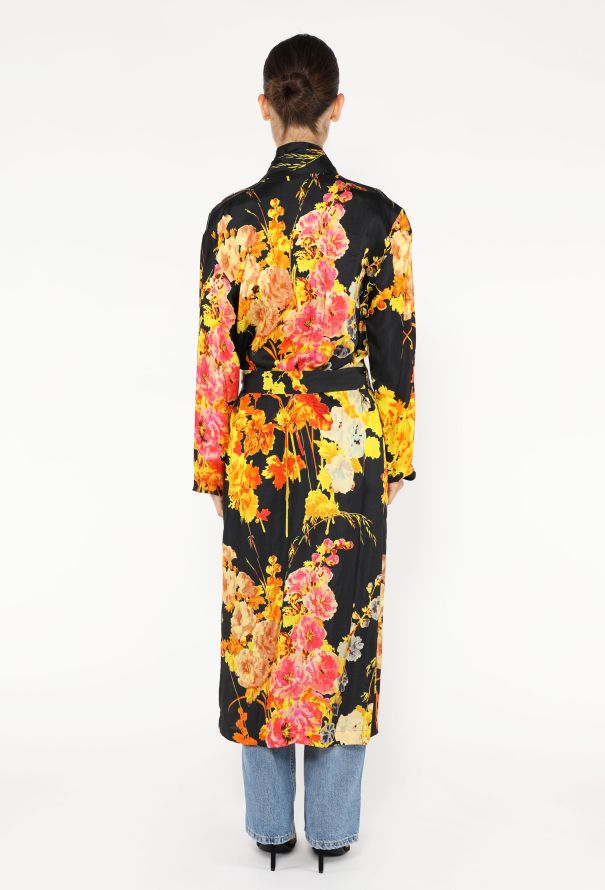 Dries Van Noten x Christian Lacroix S/S 2020 Peony Graphic Robe - 6